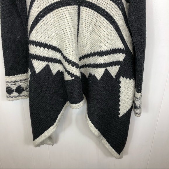 Line The Label Jacquard Open Sweater Sz M - Picture 3 of 12